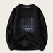 Men's Fleece Knit Sweater - Winter Warm Loose Fit Round Neck Long Sleeve Pullover_viptrois.com