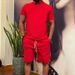 Men's Casual Sportswear Set Summer Short-Sleeved Fitness Clothing Breathable Trendy Men's Shorts_viptrois.com