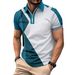 Men Polo Shirt Stripes Short Sleeve T-shirt Male Breathable Tops Business Turn Down Collar Streetwear Luxury Brand High Quality_viptrois.com