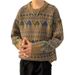 Pure Elegant Versatile Fashion Knitted Harajuku Ins Trend Japanese Simple Lazy Artistic Popular Deer Sweater For Men_viptrois.com
