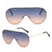 One Piece Anime Sunglasses For Women - Large Metal Frame With Gradient Lenses (UV400 Protection, High-End Fashion)_viptrois.com