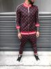 New 3D Printed Zipper Casual Striped Trendy Brand Men's Sweatshirt_viptrois.com