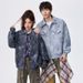 Men's Clothing Men's Wear | Autumn Lapel Men's Jacket 2025 New Printed Loose Plus Size Casual American Style Jacket Top_viptrois.com