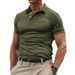 Men's Clothing Summer New Style Lapel Sports Men's Twill Polo Shirt Fashion Casual Men's Solid Color Short Sleeved T Shirt_viptrois.com
