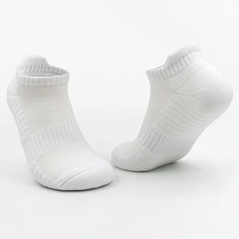 Shoe Accessories Thick Towel Bottom Sports Socks Solid Color Short Socks Sweat Absorbent Breathable Actual Combat Training Cotton Socks_viptrois.com