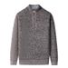 Men's Fleece-Lined Hooded Sweater Jacket For Autumn & Winter - Soft Cotton Blend, Lightweight & Warm, Comfort Fit (M-3xl)_viptrois.com