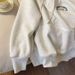 Autumn And Winter Thick Plush Top Coat Half Zipper Retro Dog Embroidery Hoodie_viptrois.com