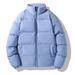 Unisex Stand Collar Cotton Padded Jacket - Trendy Loose Fit Winter Coat For Men & Women, Lightweight Warm Quilted Outerwear_viptrois.com