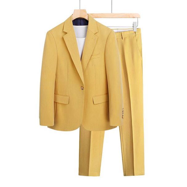Men's Casual European And American Business Professional Suit, Two-piece Suit For The Groom, Best Man And Wedding Banquet + Waistcoat + Trousers_viptrois.com
