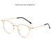 Women's Glasses Anti Blue Light Computer Glasses Flat Light Color Changing Personalized Metal Retro Round Frame Glasses Frame With Myopia Degree Frame_viptrois.com