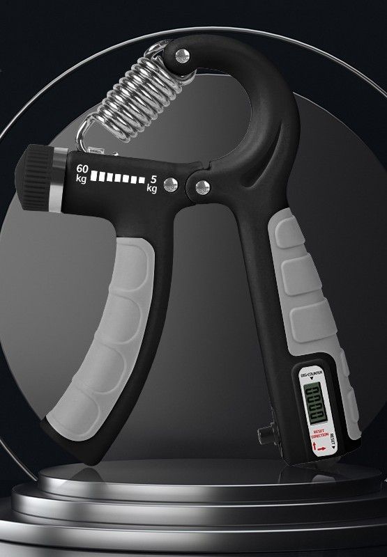 Adjustable Electronic Counting Grip 10-100kg Universal Muscle Sports Fitness Hand Strength Device_viptrois.com