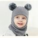 Kids'hats Children's hats and necklaces with wool thickened ear-protection overheads winter for men and women_viptrois.com