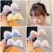 2Pcs/Set New Cute Solid Rabbit Ears Clips for Baby Girls Handmade Kawaii Barrettes Headwear Kids Hair Accessories_viptrois.com