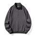 Men's Retro Half-Zip Polo Sweatshirt - Relaxed Fit Stand Collar Long Sleeve Pullover For Casual Wear (Available In 7 Sizes & 6Colors)_viptrois.com