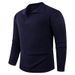 Men's Solid Color Knit Sweater - Relaxed Fit Crewneck Pullover For Casual Wear (Light Gray, Dark Gray, Black, Army Green, Navy, Coffee)_viptrois.com