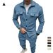 Men's Clothing autumn and winter jacket casual pants two piece men's clothing solid color men's suede suit_viptrois.com