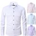 Men's Clothing Solid Color Elastic Non Iron Shirt Anti Wrinkle Long Sleeved Tops Business Commuting Jacket Trend_viptrois.com