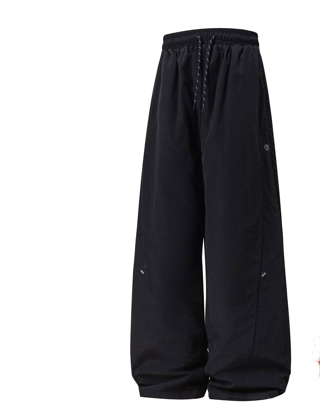 Men’s All-Season Water-Repellent Trousers – Winter-Ready Cotton Blend, Split Pleat Design (Black/Iron Gray, M-XXXL)_viptrois.com