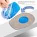 SEBS Fabric Sports Heel Cushion - Breathable, Shock-Absorbing & Non-Slip Insoles For Men & Women (Blue, S/L Sizes)_viptrois.com