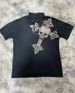 Men's Clothing Short Sleeved Retro Loose Leaf Print Polo Shirt Loose Versatile High Street Pullover Top_viptrois.com