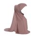 Soft mercerized cotton two-piece set of headscarves, breathable Malay gauze, solid color base hat, and outer headband_viptrois.com