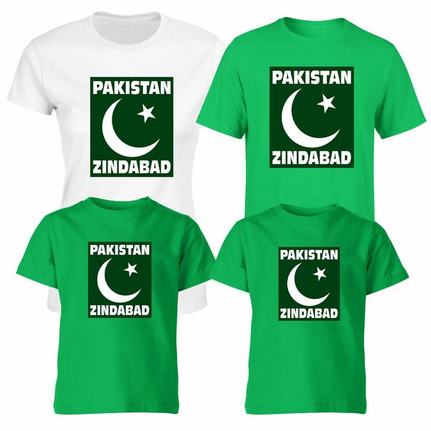 Independence Day 14th August Unisex 100% Cotton T-shirt Mens Tees Top Dil Dil Pakistan Patriotic Tee_viptrois.com