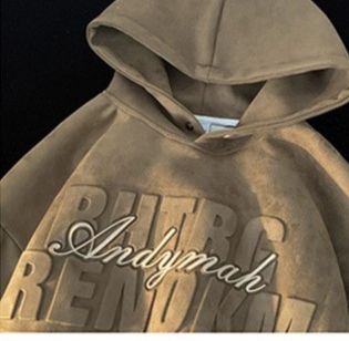Men's Clothing Trendy Suede Hooded Jacket Spring New American Retro Loose Casual Pullover Top_viptrois.com