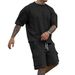 Men's Clothing Men's Summer New Fashion T Shirt Workwear Shorts Casual Sports Suit Men_viptrois.com