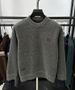 Men’s Fleece-Lined Round Neck Sweater – Winter Thermal Knit Pullover With Deer Embroidery, Casual & Cozy_viptrois.com