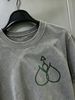 100% Cotton Washed Vintage Men's 3-Pack T-shirts Abstract Teardrop Monogram Print Crew Neck Short Sleeve Casual Tops In Gray Brown Light Gray_viptrois.com