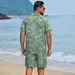 2026 New Men's Beachwear Set For Summer - 2-piece Floral Shirt And Shorts_viptrois.com