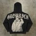 Men's Clothing Retro Skull Print Hoodie Couple Streetwear Hoodie_viptrois.com
