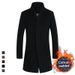 Loom Loom 2023 European And American Autumn Winter Wool Coat Jacket Korean Style Slim Fit Padded Thickened Woolen Men's Clothing_viptrois.com