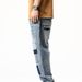 Men's Clothing Retro Ripped Jeans For Boys Loose Straight Casual Pants Trendy Patch Nine Point Daddy Pants Large Size Men_viptrois.com