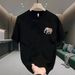 New Cotton Fashion Sense Printing Short-sleeved T-shirt Unisex Men Summer Tide Loose Hundred Tops_viptrois.com
