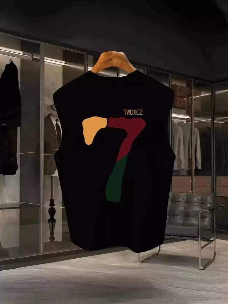 Hip Hop Sleeveless T-shirt Men's Sports Vest Basketball American Shoulder Summer Fitness Outerwear_viptrois.com
