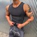 Men's Clothing Men's Style Patchwork Tank Top Summer Tight Fit Sports Fitness Training Elastic Sweat Wicking Breathable_viptrois.com