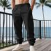 Men's Clothing Men's Workwear Jogger Pants - Heavyweight Straight-Leg Casual Trousers With Tapered Cuffs_viptrois.com