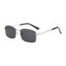 New Retro Metal Ultra Light Square Frame Anti Ultraviolet Sunglasses Small Face Personality Driving Sunglasses_viptrois.com