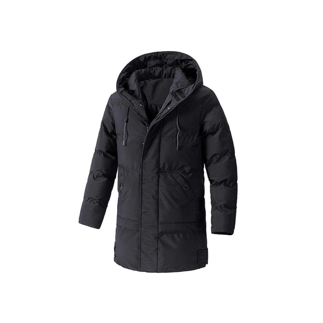 Winter Cotton-padded Coat Plus Size Men's Korean Version Of Casual Fashion Versatile Warm Cotton Jacket Medium And Long_viptrois.com