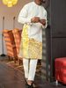 Men's Clothing Ethnic Style Printed Casual Men's Suits_viptrois.com