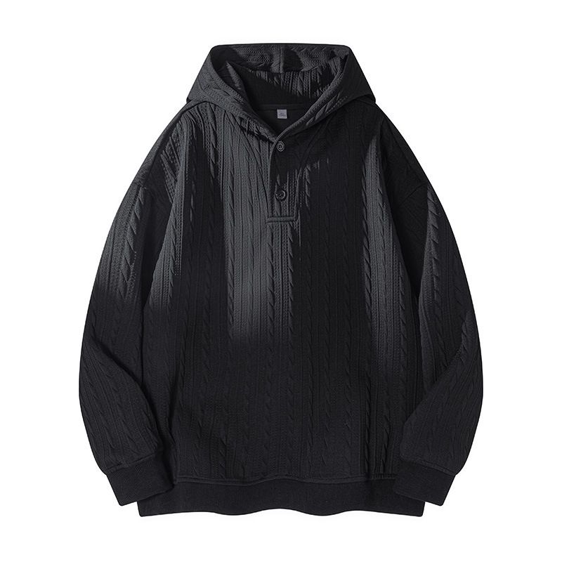 Men's Clothing Customized American Retro Hooded Sweatshirt Men's Autumn High End Tops Loose Old Money Style Jacket_viptrois.com