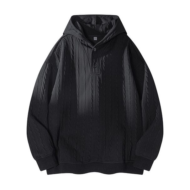 Men's Clothing Customized American Retro Hooded Sweatshirt Men's Autumn High End Tops Loose Old Money Style Jacket_viptrois.com