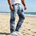 Men's Straight Leg Jeans Multi Pocket Design American Casual Versatile Trousers for All Seasons_viptrois.com