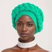 New style hand woven braided hat, messy linen wrinkled twisted hat, African hat, monochrome hat, Baotou hat_viptrois.com