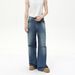 Men's Clothing American Oversize Washed And Ripped Design With Distressed And Bleached Street Jeans_viptrois.com