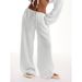 "Women's Summer Casual Pants – Loose Fit Straight Leg Sweatpants In Trendy Colors For Comfort & Style"_viptrois.com
