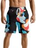 Unbeatable Quality Street Art Abstract Geometric Figure Printed Men's Fitness Running Sports Basketball Shorts_viptrois.com