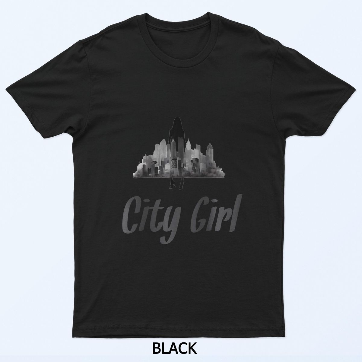 Womens City Girl Urban Sophisticate T-Shirt Mens Womens Tees Top_viptrois.com