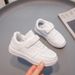 Children's Shoes Campus Leather Soft Sole White Shoes Boys' Casual Versatile Children's Sneakers Girls' Pure Black Running Shoes_viptrois.com